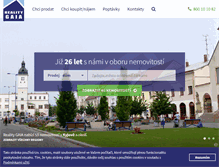 Tablet Screenshot of nemovitosti.realitygaia.cz